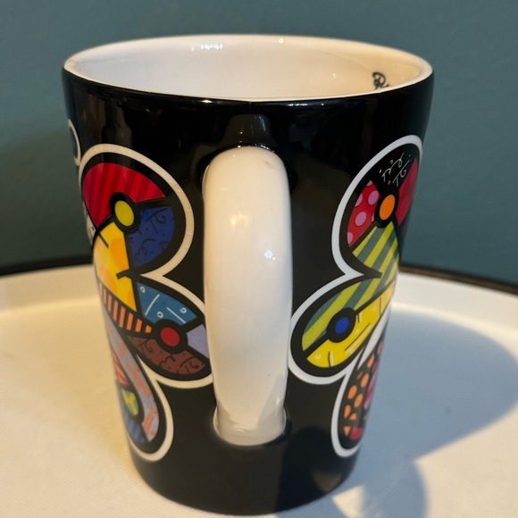 Romero BRITTO Colorful Butterfly Pop Art MUG 2009 - Picture 2 of 7